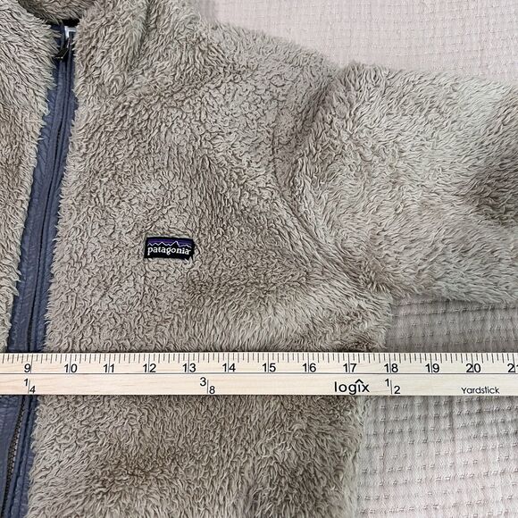 Patagonia Jacket Los Gatos Fleece Women's M Beige Tan Cozy Zip Outdoor Warm - Picture 10 of 13